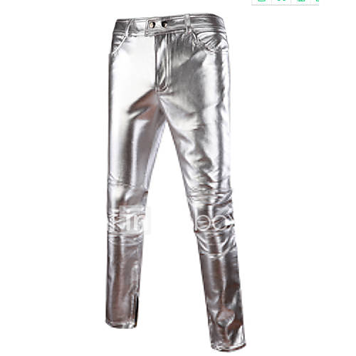 Heren Overdreven Katoen Slank Chinos Zwaar Broek Effen Goud Lente Herfst huismerk kopen in de aanbieding