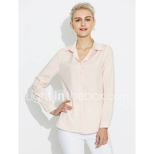 Dames Purekleur Overhemd Katoen Effen Overhemdkraag Blozend Roze L Lente Herfst huismerk kopen in de aanbieding Dames Purekleur Overhemd Katoen Effen Overhemdkraag Blozend Roze L Lente Herfst huismerk kopen in de aanbieding