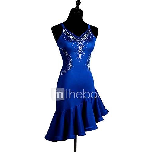 Latin Dans Jurken Dames Prestatie Spandex Kristallen Bergkristallen Mouwloos Kleding huismerk kopen in de aanbieding Latin Dans Jurken Dames Prestatie Spandex Kristallen Bergkristallen Mouwloos Kleding huismerk kopen in de aanbieding