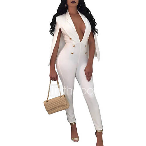 Dames Dagelijks V Hals Wit Zwart Wijn Jumpsuit Effen L Xl Xxl Hoge Taille Mouwloos Herfst Sexy Slank huismerk kopen in de aanbieding Dames Dagelijks V Hals Wit Zwart Wijn Jumpsuit Effen L Xl Xxl Hoge Taille Mouwloos Herfst Sexy Slank huismerk kopen in de aanbieding