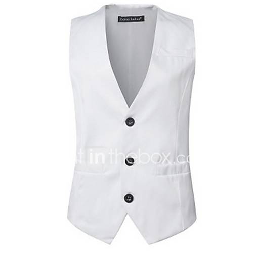Heren Dagelijks Street Chic Normaal Vest Effen V Hals Mouwloos Formele Stijl Rood Licht Blauw Khaki Xl Xxl Xxxl huismerk kopen in de aanbieding Heren Dagelijks Street Chic Normaal Vest Effen V Hals Mouwloos Formele Stijl Rood Licht Blauw Khaki Xl Xxl Xxxl huismerk kopen in de aanbieding