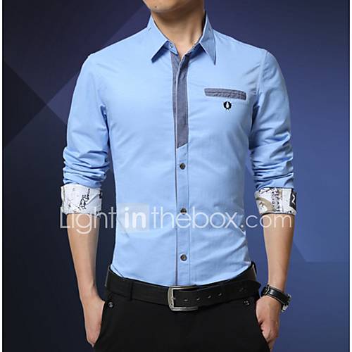 Heren Actief Overhemd Katoen Effen Slank Grijs Xl Lange Mouw Herfst huismerk kopen in de aanbieding Heren Actief Overhemd Katoen Effen Slank Grijs Xl Lange Mouw Herfst huismerk kopen in de aanbieding