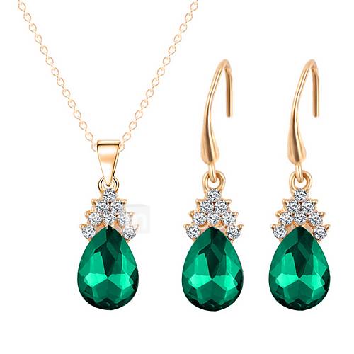 Dames Sieraden Set Verguld Zoet Modieus Omvatten Ketting Groen Voor Bruiloft Dagelijks huismerk kopen in de aanbieding Dames Sieraden Set Verguld Zoet Modieus Omvatten Ketting Groen Voor Bruiloft Dagelijks huismerk kopen in de aanbieding