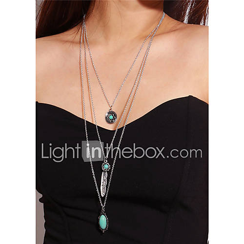 Dames Turkoois Meerlaags Verklaring Kettingen Lange Ketting Drop Veer Zilver Sieraden Voor Dagelijks Carnaval huismerk kopen in de aanbieding Dames Turkoois Meerlaags Verklaring Kettingen Lange Ketting Drop Veer Zilver Sieraden Voor Dagelijks Carnaval huismerk kopen in de aanbieding