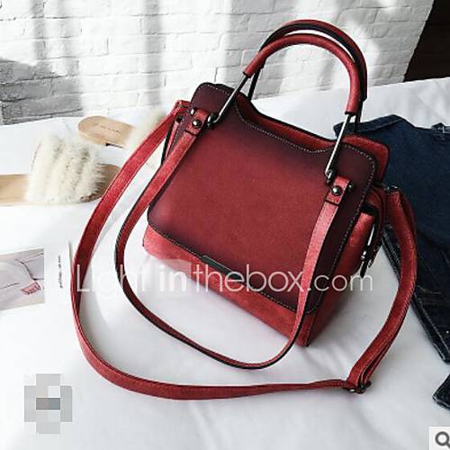 Dames Tassen Pu Schoudertas Rits Rood Koffie Bruin huismerk kopen in de aanbieding Dames Tassen Pu Schoudertas Rits Rood Koffie Bruin huismerk kopen in de aanbieding
