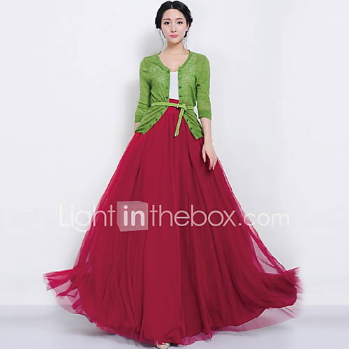 Dames Schommel Rokken Effen Print huismerk kopen in de aanbieding