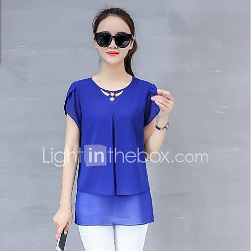 Dames Street Chic Cut Out Blouse Uitgaan Effen Ruimvallend Grijs Xl Lente Zomer huismerk kopen in de aanbieding