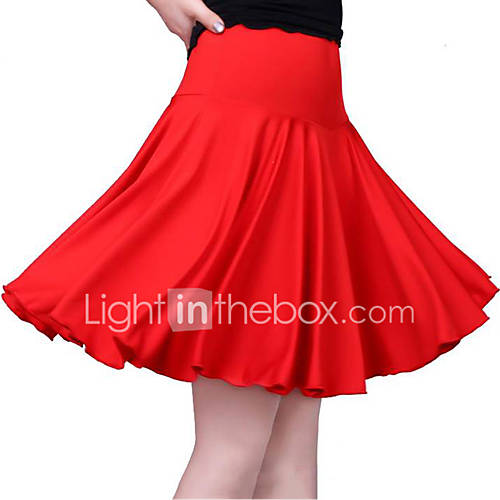 Latin Dans Kleding Onderlichaam Dames Opleiding Katoen Gelaagd Mouwloos Laag Rokken huismerk kopen in de aanbieding