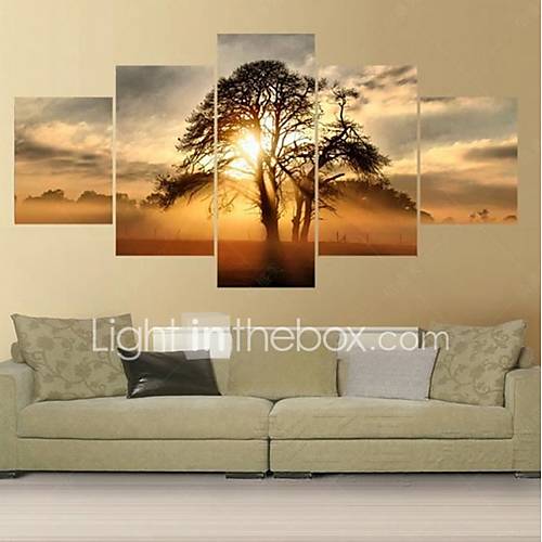 Print Rolde Canvasafdrukken Hedendaags Vijf Panelen huismerk kopen in de aanbieding