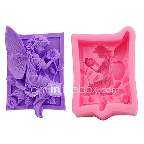 Angel Girl 3D Siliconen Cakevorm Fondant Diy Zeep Suagarcraft Vorm Bakken Tools huismerk kopen in de aanbieding