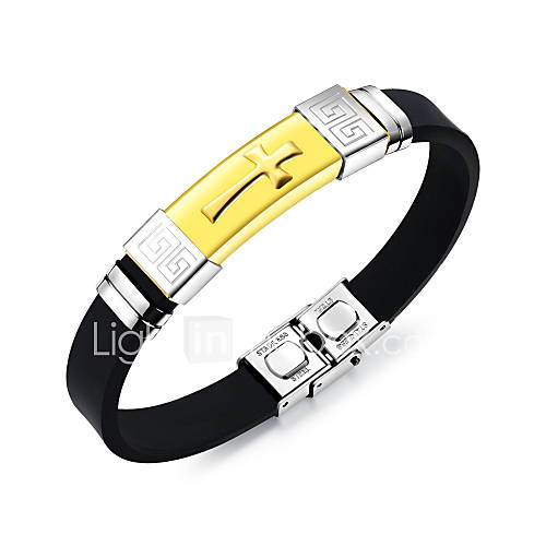 Heren Bangles Id Armband Roestvast Staal Kruis Modieus Armbanden Sieraden Goud Zwart Zilver Voor Dagelijks Uitgaan huismerk kopen in de aanbieding Heren Bangles Id Armband Roestvast Staal Kruis Modieus Armbanden Sieraden Goud Zwart Zilver Voor Dagelijks Uitgaan huismerk kopen in de aanbieding