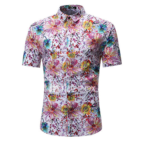 Heren Boho Street Chic Print Grote Maten Overhemd Katoen Strand Bloemen Kleurenblok Blozend Roze Xl Korte Mouw Zomer huismerk kopen in de aanbieding Heren Boho Street Chic Print Grote Maten Overhemd Katoen Strand Bloemen Kleurenblok Blozend Roze Xl Korte Mouw Zomer huismerk kopen in de aanbieding