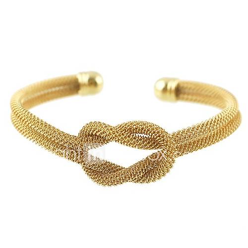 Dames Geknoopt Double Twine Gedraaid Bangles Cuff Armbanden Elegant Sieraden Goud Zilver Voor Lahja Dagelijks huismerk kopen in de aanbieding Dames Geknoopt Double Twine Gedraaid Bangles Cuff Armbanden Elegant Sieraden Goud Zilver Voor Lahja Dagelijks huismerk kopen in de aanbieding