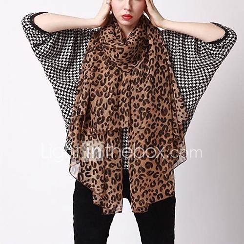 Dames Standaard Chiffon Luipaard Rechthoekig Stof huismerk kopen in de aanbieding Dames Standaard Chiffon Luipaard Rechthoekig Stof huismerk kopen in de aanbieding