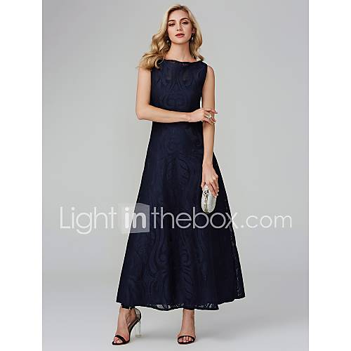 A Lijn Boothals Tot De Enkel Katoen Mikado Schoolfeest Jurk Met Kant Door Ts Couture huismerk kopen in de aanbieding