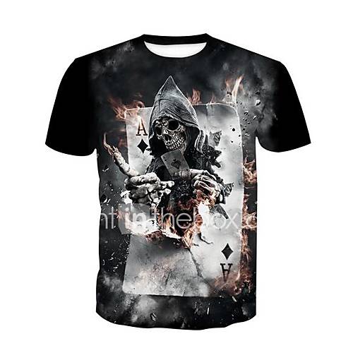 Heren Schedel T Shirt Doodskoppen Zwart Xxxl Korte Mouw huismerk kopen in de aanbieding Heren Schedel T Shirt Doodskoppen Zwart Xxxl Korte Mouw huismerk kopen in de aanbieding