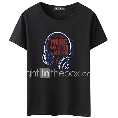 Heren Standaard T Shirt Geometrisch Ronde Hals Zwart Xxxl Korte Mouw Zomer huismerk kopen in de aanbieding