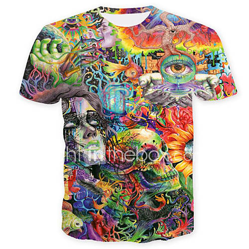 Heren Schedel Standaard Print Grote Maten T Shirt Geometrisch Kleurenblok Doodskoppen Ronde Hals Klaver Xl Korte Mouw Zomer huismerk kopen in de aanbieding Heren Schedel Standaard Print Grote Maten T Shirt Geometrisch Kleurenblok Doodskoppen Ronde Hals Klaver Xl Korte Mouw Zomer huismerk kopen in de aanbieding