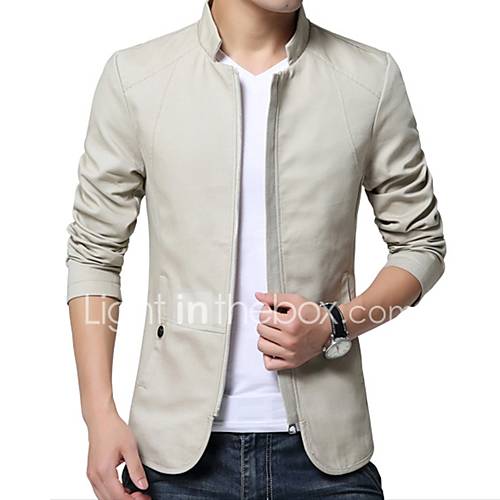 Heren Dagelijks Werk Standaard Lente Herfst Grote Maten Normaal Jack Effen Opstaand Lange Mouw Acryl Polyester Beige Marineblauw Khaki Xxxl 4Xl Xxxxxl huismerk kopen in de aanbieding Heren Dagelijks Werk Standaard Lente Herfst Grote Maten Normaal Jack Effen Opstaand Lange Mouw Acryl Polyester Beige Marineblauw Khaki Xxxl 4Xl Xxxxxl huismerk kopen in de aanbieding