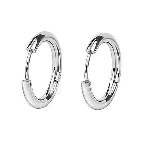 Dames Ring Oorbellen Huggie Titanium Staal Heel Simpel Europees Modieus Sieraden Zwart Zilver Voor Causaal Dagelijks huismerk kopen in de aanbieding Dames Ring Oorbellen Huggie Titanium Staal Heel Simpel Europees Modieus Sieraden Zwart Zilver Voor Causaal Dagelijks huismerk kopen in de aanbieding