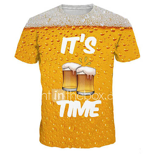 Heren Standaard Overdreven Print Grote Maten T Shirt Letter Ronde Hals Geel Xl Korte Mouw Zomer huismerk kopen in de aanbieding Heren Standaard Overdreven Print Grote Maten T Shirt Letter Ronde Hals Geel Xl Korte Mouw Zomer huismerk kopen in de aanbieding