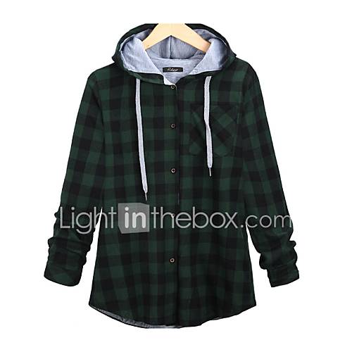 Dames Standaard Grote Maten Katoen Broek Ruitjes Klaver Herfst Winter huismerk kopen in de aanbieding