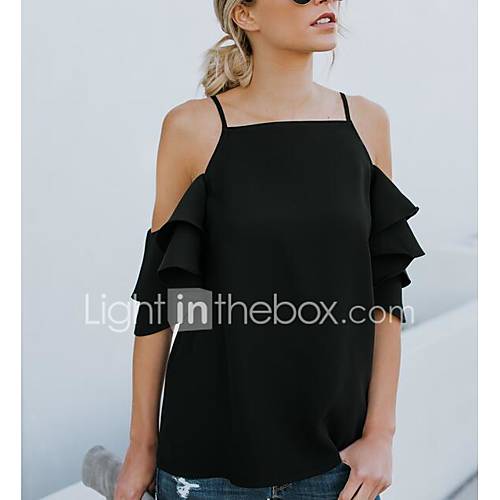 Dames Standaard Singlet Effen Bandje Wit huismerk kopen in de aanbieding