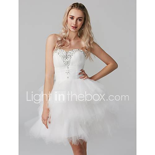 Baljurk Sweetheart Kort Mini Tule Cocktailparty Jurk Met Kralen Lagen Door Ts Couture huismerk kopen in de aanbieding Baljurk Sweetheart Kort Mini Tule Cocktailparty Jurk Met Kralen Lagen Door Ts Couture huismerk kopen in de aanbieding