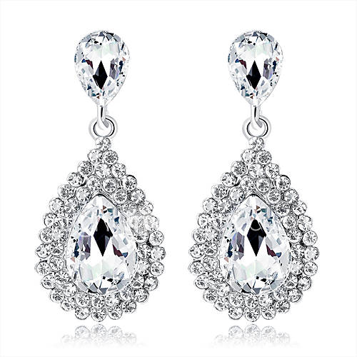 Kristal Peer Kroonluchters Druppel Oorbellen Drop Dames Modieus Elegant Sieraden Zilver Voor Bruiloft Feest Uitgaan huismerk kopen in de aanbieding Kristal Peer Kroonluchters Druppel Oorbellen Drop Dames Modieus Elegant Sieraden Zilver Voor Bruiloft Feest Uitgaan huismerk kopen in de aanbieding