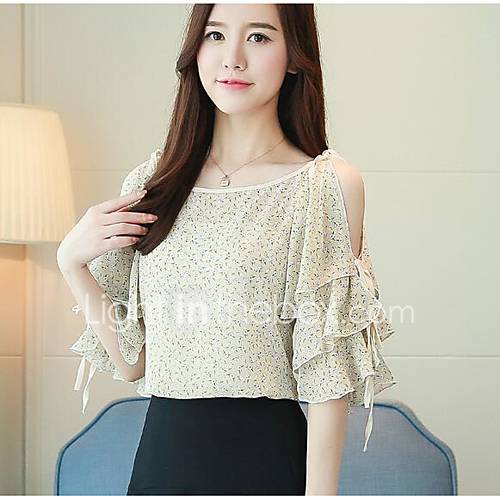 Dames Blouse Geometrisch Blozend Roze L Zijde huismerk kopen in de aanbieding