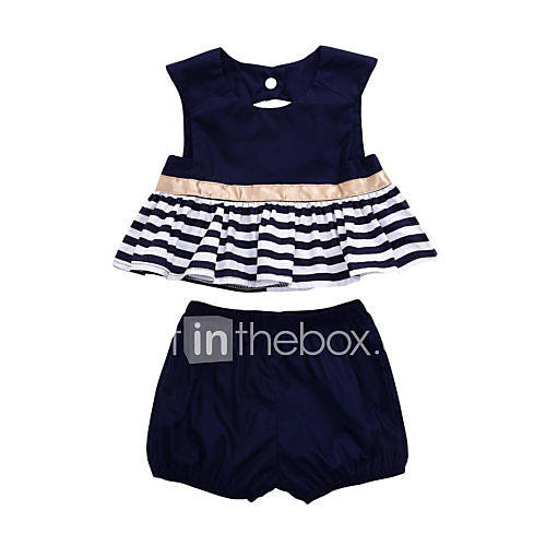 Baby Meisjes Informeel Actief Dagelijks Uitgaan Blauw Wit Effen Gestreept Peplum Blote Rug Patchwork Mouwloos Lang Normaal Katoen Polyester Nylon Kledingset Marineblauw huismerk kopen in de aanbieding Baby Meisjes Informeel Actief Dagelijks Uitgaan Blauw Wit Effen Gestreept Peplum Blote Rug Patchwork Mouwloos Lang Normaal Katoen Polyester Nylon Kledingset Marineblauw huismerk kopen in de aanbieding