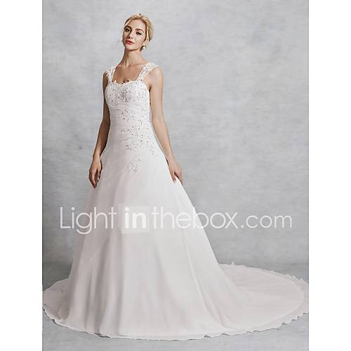 A Lijn Vierkante Hals Kapelsleep Chiffon Op Maat Gemaakte Trouwjurken Met Kralen Kant Door Lan Ting Bride huismerk kopen in de aanbieding A Lijn Vierkante Hals Kapelsleep Chiffon Op Maat Gemaakte Trouwjurken Met Kralen Kant Door Lan Ting Bride huismerk kopen in de aanbieding