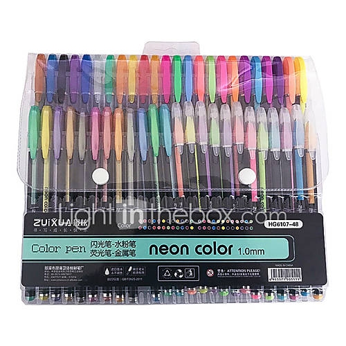 Gel Pen Kunststoffen Meerkleurig Inktkleuren Voor Schoolspullen Kantoor Artikelen Pakje 48 Pcs huismerk kopen in de aanbieding Gel Pen Kunststoffen Meerkleurig Inktkleuren Voor Schoolspullen Kantoor Artikelen Pakje 48 Pcs huismerk kopen in de aanbieding