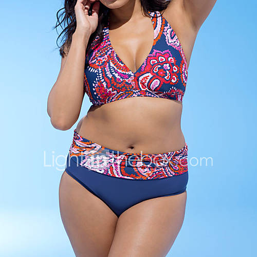 Dames Standaard Halter Blauw Zwart Hoge Taille Bikini Zwemkleding Kleurenblok Xxl Xxxl Xxxxl Sexy huismerk kopen in de aanbieding Dames Standaard Halter Blauw Zwart Hoge Taille Bikini Zwemkleding Kleurenblok Xxl Xxxl Xxxxl Sexy huismerk kopen in de aanbieding