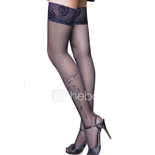 Dames Dun Sexy Kousen Jacquard Kant Club huismerk kopen in de aanbieding