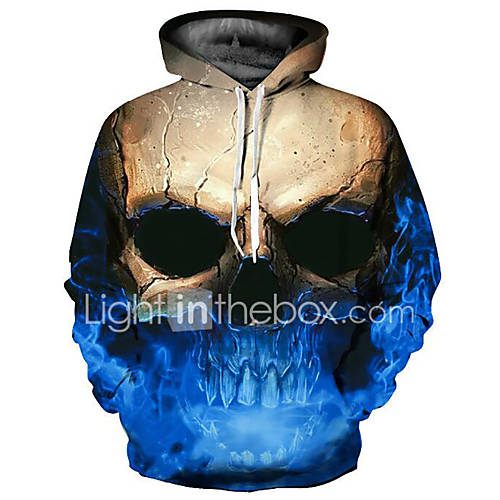 Heren Standaard Overdreven Grote Maten Ruimvallend Broek 3D Doodskoppen Print Blauw Capuchon Lange Mouw Herfst Winter huismerk kopen in de aanbieding Heren Standaard Overdreven Grote Maten Ruimvallend Broek 3D Doodskoppen Print Blauw Capuchon Lange Mouw Herfst Winter huismerk kopen in de aanbieding