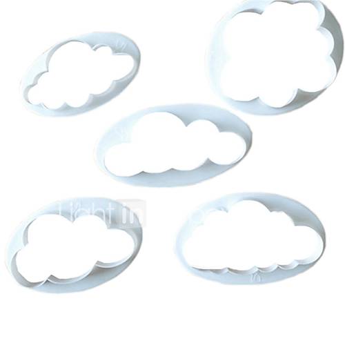 5 Stks Pluizige Wolken Cutter Cake Decorating Fondant Koekjes Cookie huismerk kopen in de aanbieding