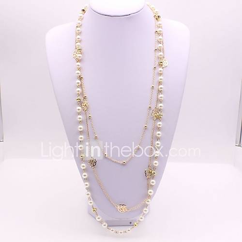 Dames Lang Dubbel 200 X 200Cm Gelaagde Kettingen Lange Ketting Imitatieparel Bloem Klassiek Modieus Goud 565 Cm Sieraden 1Pc Voor Dagelijks huismerk kopen in de aanbieding Dames Lang Dubbel 200 X 200Cm Gelaagde Kettingen Lange Ketting Imitatieparel Bloem Klassiek Modieus Goud 565 Cm Sieraden 1Pc Voor Dagelijks huismerk kopen in de aanbieding