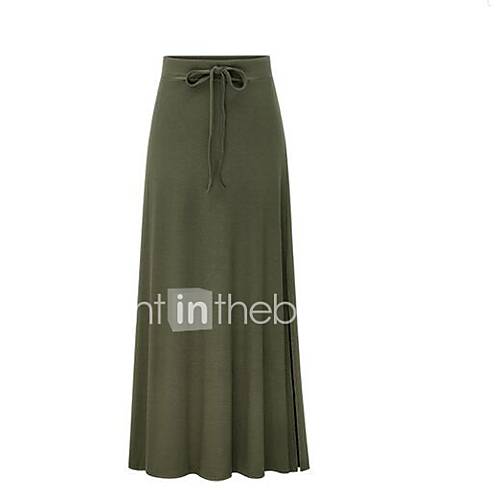 Dames A Lijn Maxi Rokken Effen Hoge Taille huismerk kopen in de aanbieding Dames A Lijn Maxi Rokken Effen Hoge Taille huismerk kopen in de aanbieding