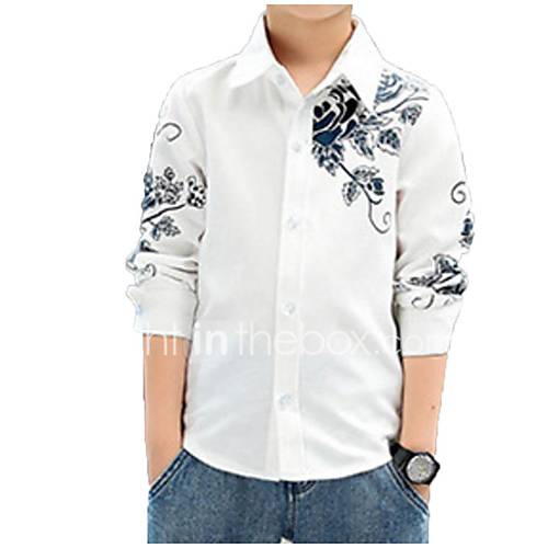 Kinderen Jongens Standaard Street Chic Dagelijks Bloemen Print Lange Mouw Normaal Katoen Polyester Overhemd Blauw huismerk kopen in de aanbieding Kinderen Jongens Standaard Street Chic Dagelijks Bloemen Print Lange Mouw Normaal Katoen Polyester Overhemd Blauw huismerk kopen in de aanbieding