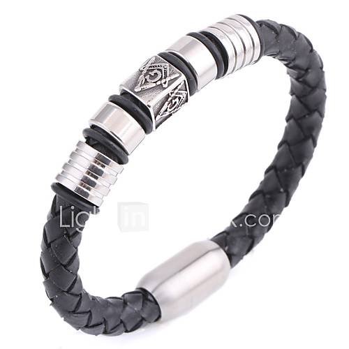 Heren Enkele Draad Bangles Lederen Armbanden Hologramarmband Leder Titanium Staal Roestvrij Droom Geloof Punk Europees Modieus Sieraden Zwart Voor Dagelijks Straat Loom Bracelet huismerk kopen in de aanbieding Heren Enkele Draad Bangles Lederen Armbanden Hologramarmband Leder Titanium Staal Roestvrij Droom Geloof Punk Europees Modieus Sieraden Zwart Voor Dagelijks Straat Loom Bracelet huismerk kopen in de aanbieding