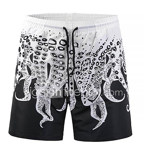 Heren Standaard Shorts Broek Dier Print Zwart Zomer Strand huismerk kopen in de aanbieding Heren Standaard Shorts Broek Dier Print Zwart Zomer Strand huismerk kopen in de aanbieding
