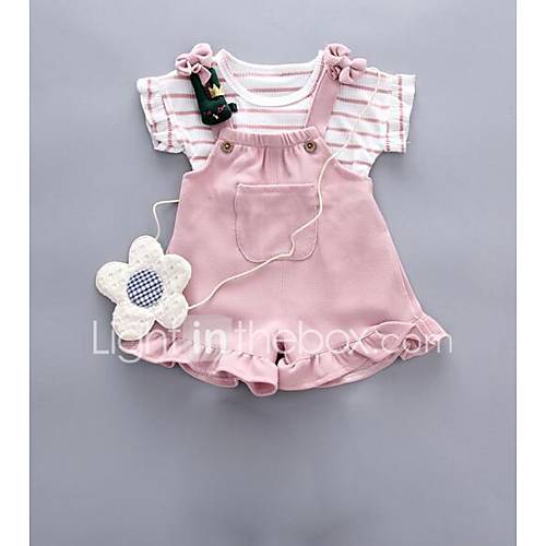 Baby Meisjes Standaard Dagelijks Effen Korte Mouw Normaal Polyester Kledingset Zwart Peuter huismerk kopen in de aanbieding Baby Meisjes Standaard Dagelijks Effen Korte Mouw Normaal Polyester Kledingset Zwart Peuter huismerk kopen in de aanbieding