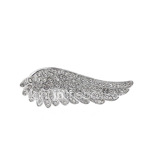 Dames Zirkonia Klassiek Broches Elegant Broche Sieraden Zilver Voor Bruiloft Festival huismerk kopen in de aanbieding