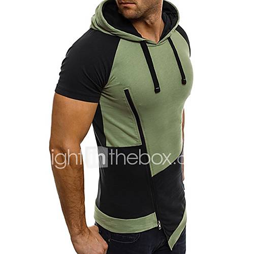 Heren Patchwork Eu Vs Maat T Shirt Katoen Kleurenblok Capuchon Blozend Roze Xl huismerk kopen in de aanbieding