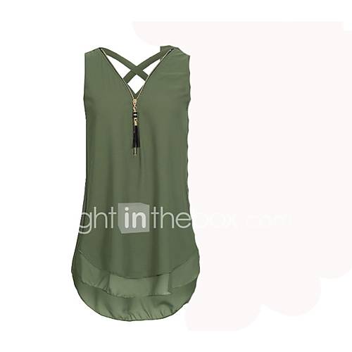 Dames Blouse Effen V Hals Blozend Roze Xxxl huismerk kopen in de aanbieding