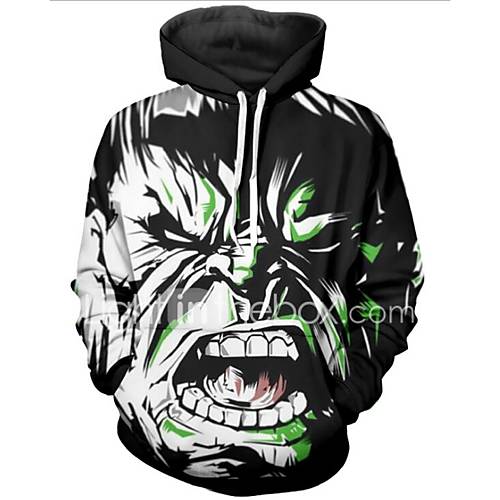 Heren Actief Overdreven Grote Maten Ruimvallend Broek 3D Cartoon Print Klaver Capuchon Lange Mouw Herfst Winter huismerk kopen in de aanbieding Heren Actief Overdreven Grote Maten Ruimvallend Broek 3D Cartoon Print Klaver Capuchon Lange Mouw Herfst Winter huismerk kopen in de aanbieding