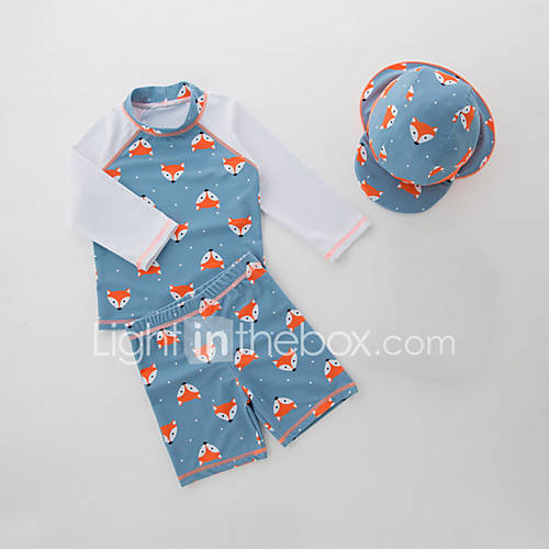 Kinderen Jongens Strand Print Polyester Nylon Badmode Blauw huismerk kopen in de aanbieding