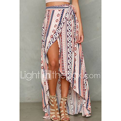 Dames Trompet Zeemeermin Asymmetrisch Rokken Gestreept Hoge Taille huismerk kopen in de aanbieding Dames Trompet Zeemeermin Asymmetrisch Rokken Gestreept Hoge Taille huismerk kopen in de aanbieding