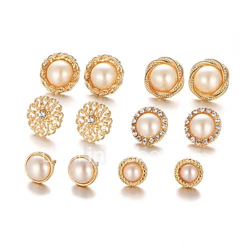 Dames 3D Oorknopjes Imitatieparel Oorbellen Bloem Casual Lolita Modieus Sieraden Goud Voor Lahja Dagelijks 6 Pairs huismerk kopen in de aanbieding Dames 3D Oorknopjes Imitatieparel Oorbellen Bloem Casual Lolita Modieus Sieraden Goud Voor Lahja Dagelijks 6 Pairs huismerk kopen in de aanbieding